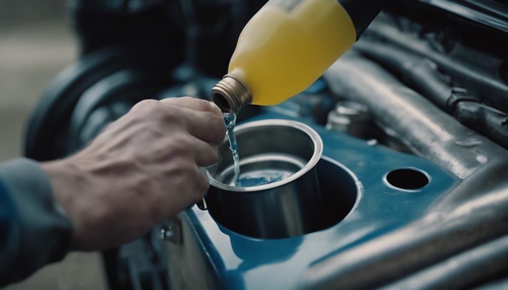 car maintenance coolant refilling